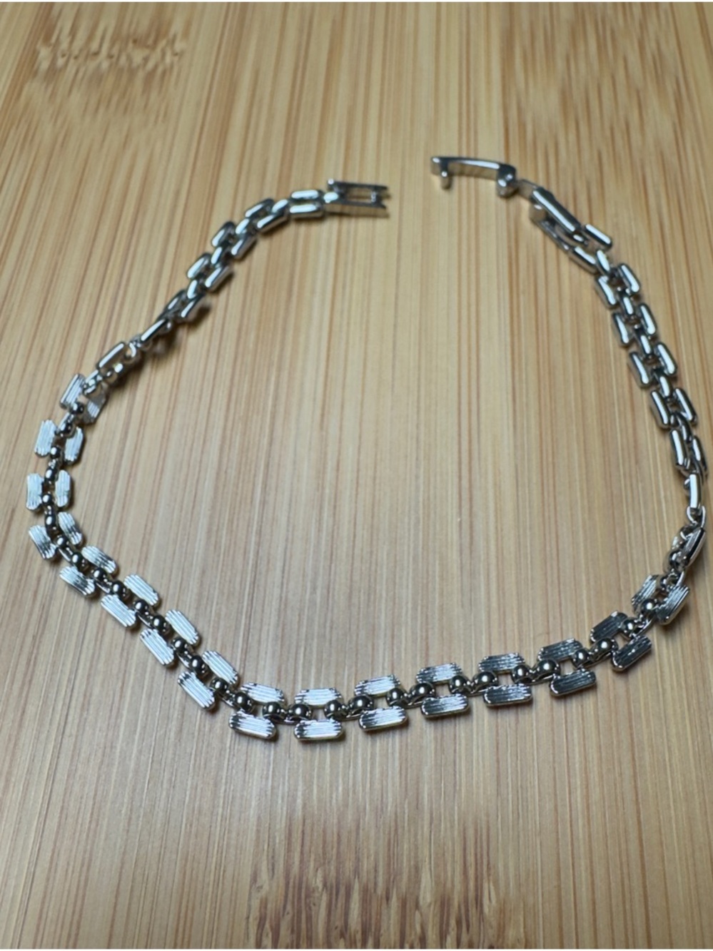 Vintage Silver-tone Link Bracelet - Picture 2 of 3